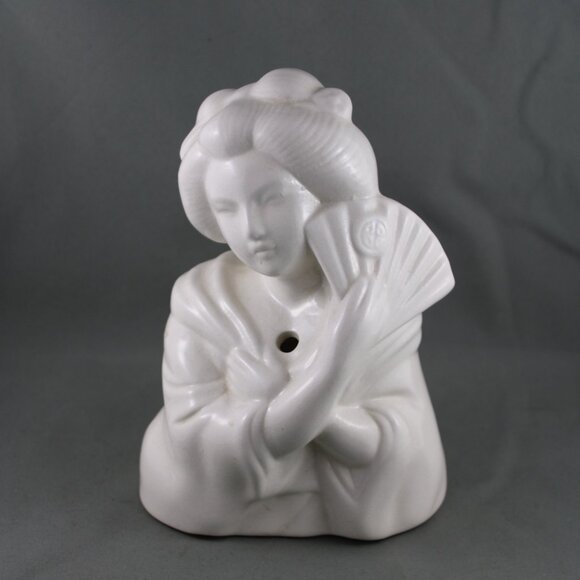 Vintage Benihana Glass - Geisha Bust with Fan - Made in Japan - Picture 4 of 9